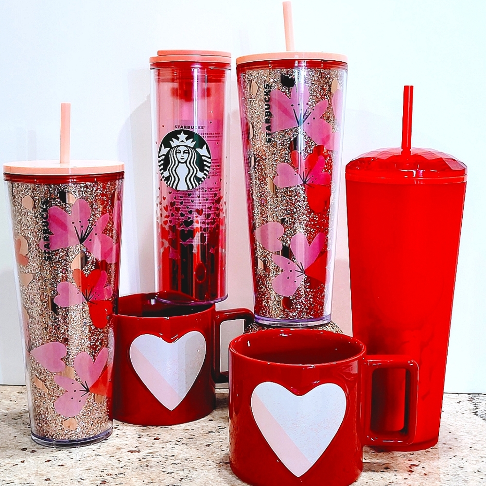!SOLD!! STARBUCKS VALENTINES 6PC BUNDLE DEAL!!!